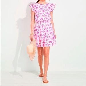 Vineyard Vines Palms and Plumeria smocked dress